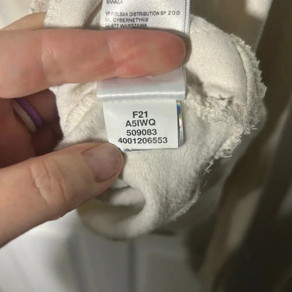 THE NORTH FACE Never Stop Exploring Cropped Hoodie Soft White. Size Large. - Picture 7 of 8